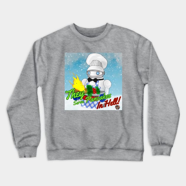 WaffleBot 2 Crewneck Sweatshirt by AndrewValdezVisuals